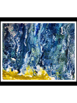 Blue Yellow Abstract