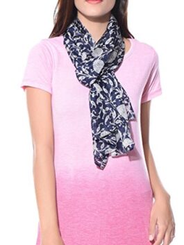 paisley scarf in silk Blue