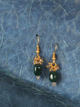 beaded earrings with Stone