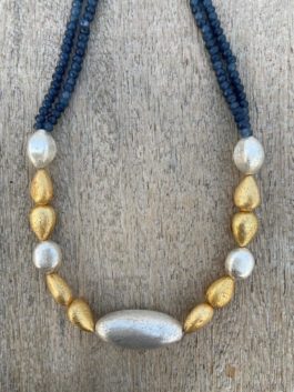 BLUE DUAL TONE HANDCRAFTED NECKLACE